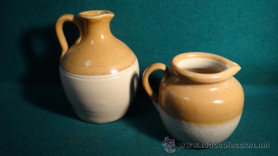 Antig&uuml;edades: DOS TARROS ANTIGUOS EN CERAMICA DE GRES - JARRITA - - Foto 2