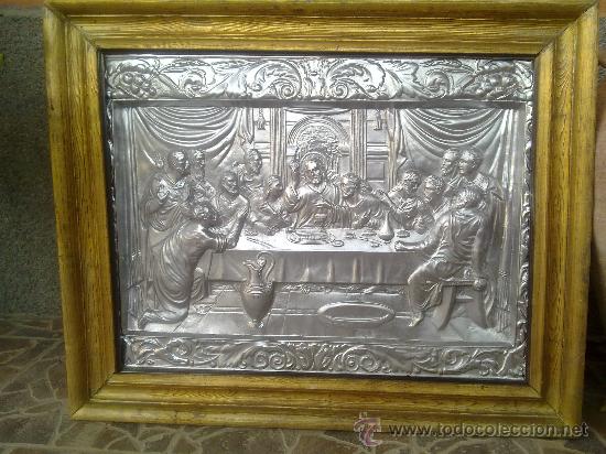 Antig&uuml;edades: antiguo cuadro de la cena santa. - Foto 1