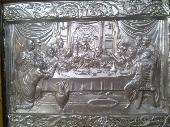 Antig&uuml;edades: antiguo cuadro de la cena santa. - Foto 2