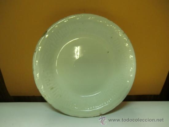 Antig&uuml;edades: Plato blanco antiguo - Foto 1