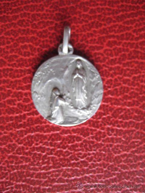 Antig&uuml;edades: MEDALLA PLATEADA..DOBLE CARA. VIRGEN.... ENVIO GRATIS&iexcl;&iexcl;&iexcl; - Foto 1