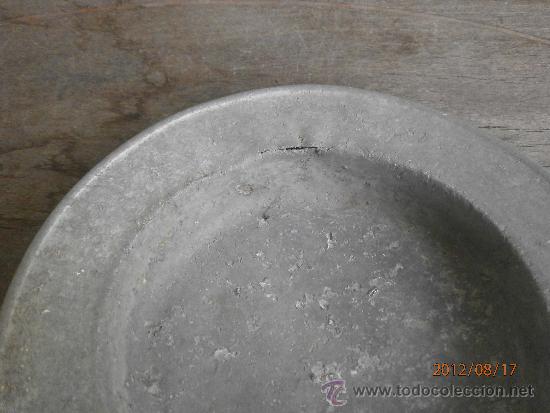 Antig&uuml;edades: ANTIGUO PLATO METALICO - Foto 3