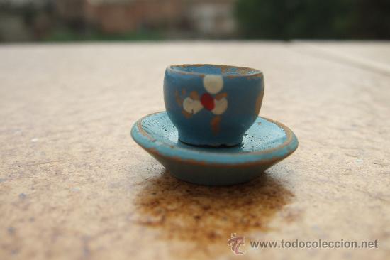 Antig&uuml;edades: BOL Y PLATO DE COLOR AZUL - Foto 1