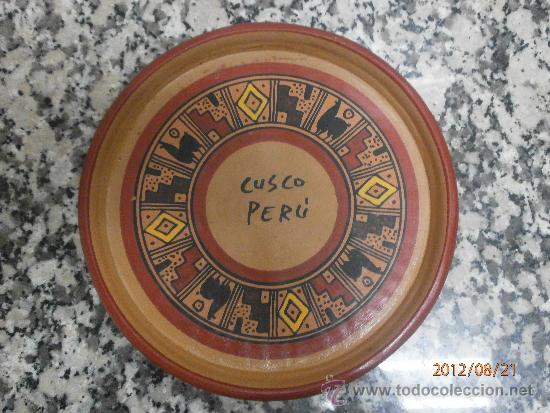 Antig&uuml;edades: PLATO CERAMICA CUSCO PER&Uacute; - Foto 1