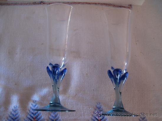Antig&uuml;edades: LOTE DOS COPAS DE CRISTAL. - Foto 1