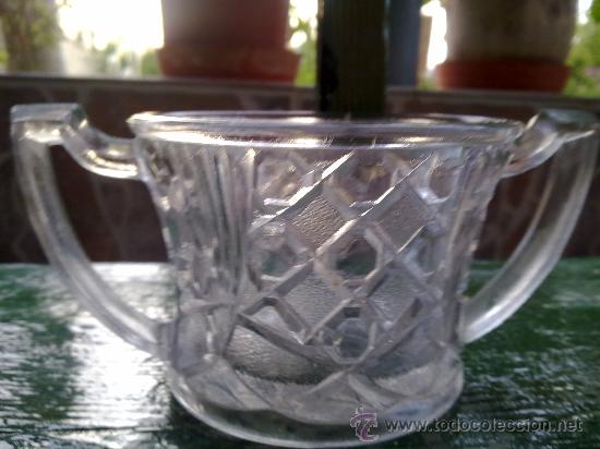 Antig&uuml;edades: antiguo salero de cristal - Foto 1