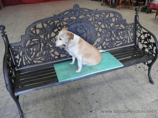 Antig&uuml;edades: BANCO EN HIERRO COLADO - Foto 1