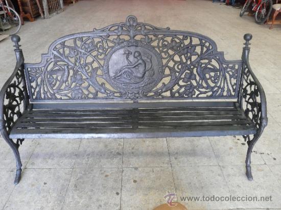 Antig&uuml;edades: BANCO EN HIERRO COLADO - Foto 5