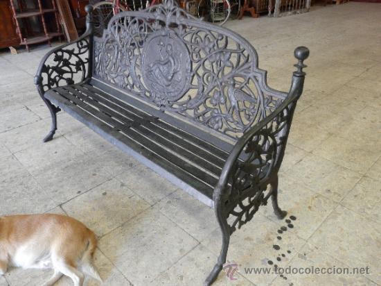 Antig&uuml;edades: BANCO EN HIERRO COLADO - Foto 9