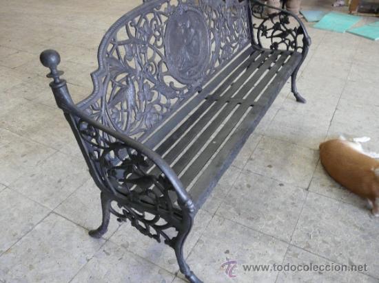 Antig&uuml;edades: BANCO EN HIERRO COLADO - Foto 7