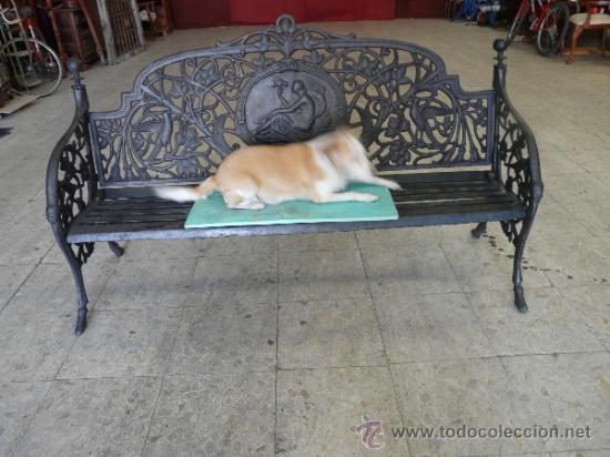 Antig&uuml;edades: BANCO EN HIERRO COLADO - Foto 4