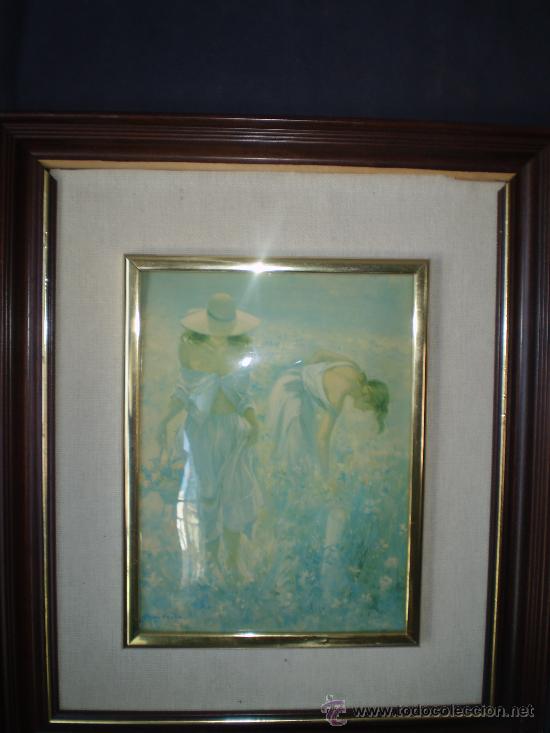 Antiques: ESMALTE SOBRE CHAPA S XX FIRMADO MONTARRA