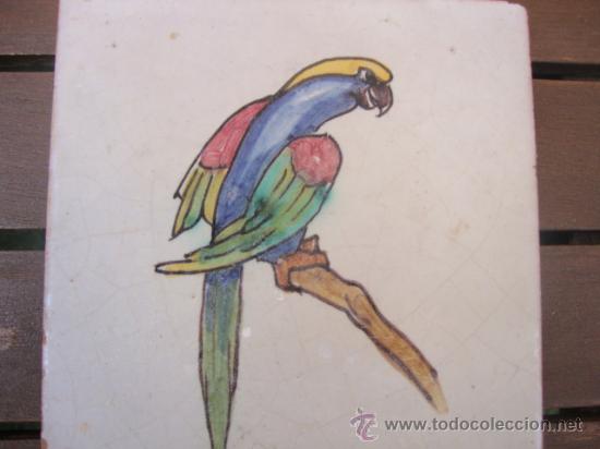Antig&uuml;edades: Azulejo loro Montalvan (Triana) - Foto 1