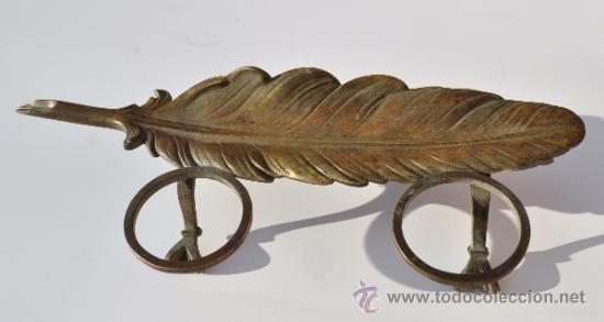 Antig&uuml;edades: ESCRIBANIA FRANCESA EN BRONCE. FINALES S. XIX - Foto 1