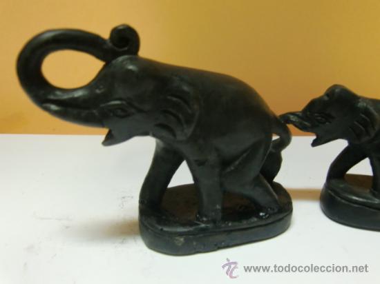 Antig&uuml;edades: Conjunto de elefantes de hierro - Foto 7