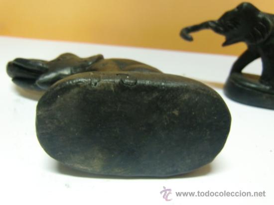 Antig&uuml;edades: Conjunto de elefantes de hierro - Foto 8