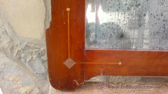 Antig&uuml;edades: ESPEJO MODERNISTA DE 1900 CON CRISTAL BISELADO - Foto 4