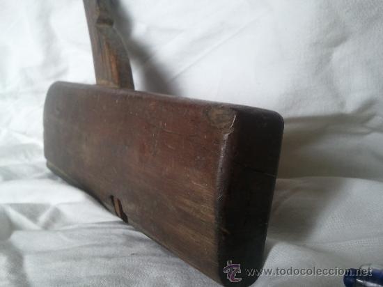 Antig&uuml;edades: Cepillo antiguo manual de carpintero de madera para bordes - Foto 4