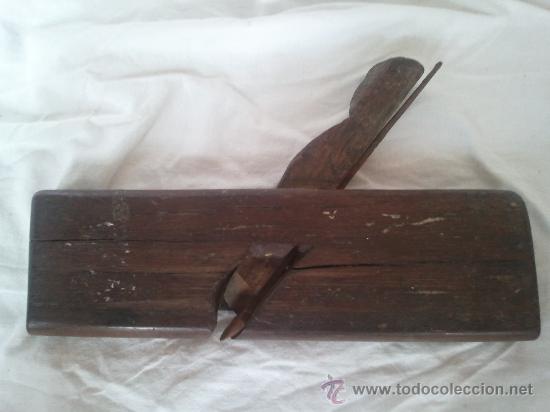 Antig&uuml;edades: Cepillo antiguo manual de carpintero de madera para bordes - Foto 7