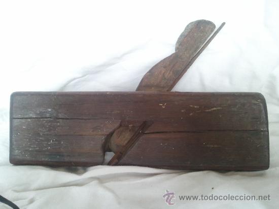 Antig&uuml;edades: Cepillo antiguo manual de carpintero de madera para bordes - Foto 5