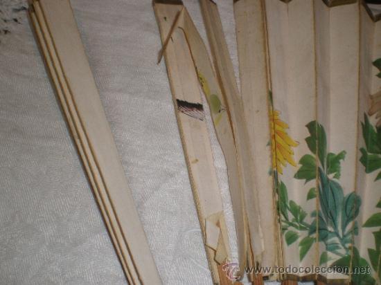 Antig&uuml;edades: abanico chino de madera - Foto 3