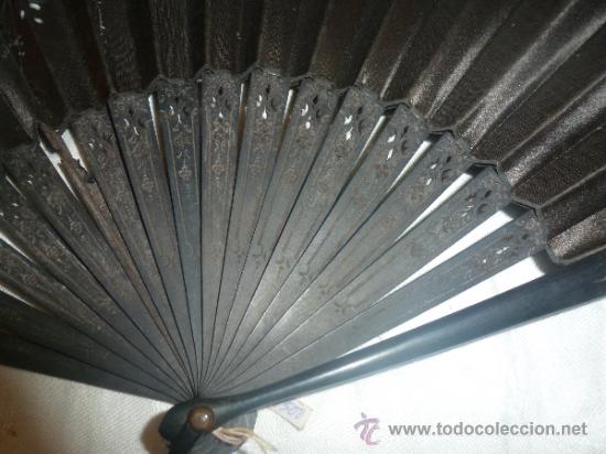Antig&uuml;edades: abanico  madera negro - Foto 7