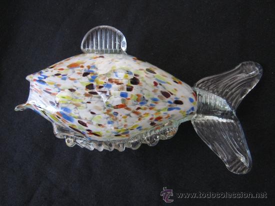 Antig&uuml;edades: ANTIGUO PEZ  CRISTAL DE MURANO - Foto 2