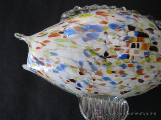 Antig&uuml;edades: ANTIGUO PEZ  CRISTAL DE MURANO - Foto 3