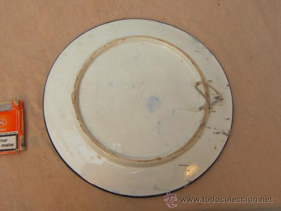 Antig&uuml;edades: PLATO DE CERAMICA - Foto 2