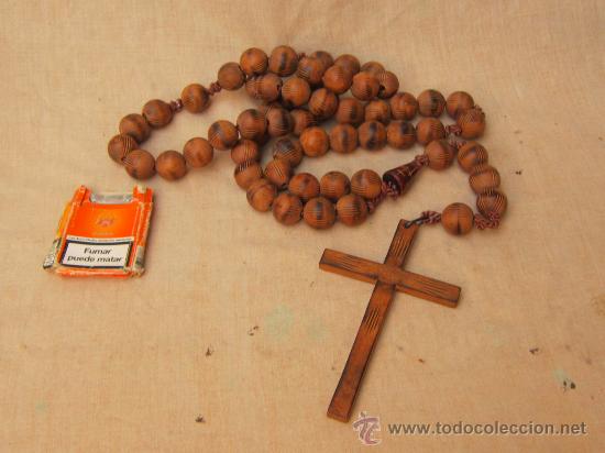 Antig&uuml;edades: ROSARIO EN MADERA - Foto 2