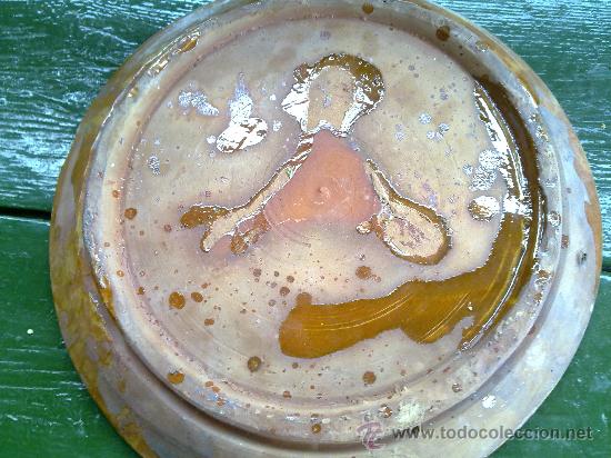Antig&uuml;edades: PRECIOSO PLATO VIDRIADO. - Foto 3