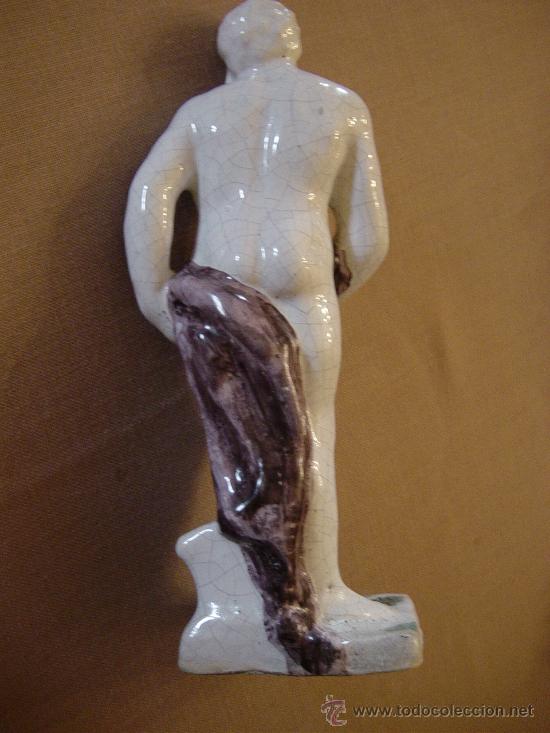 Antig&uuml;edades: Figura em faian&ccedil;a, representando H&eacute;rcules, Sec XIX - Foto 4