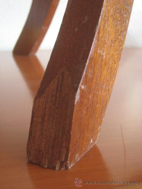 Antig&uuml;edades: Candelabro madera Sapelly 106 cm. - Foto 7