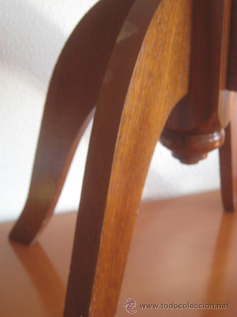 Antig&uuml;edades: Candelabro madera Sapelly 106 cm. - Foto 5
