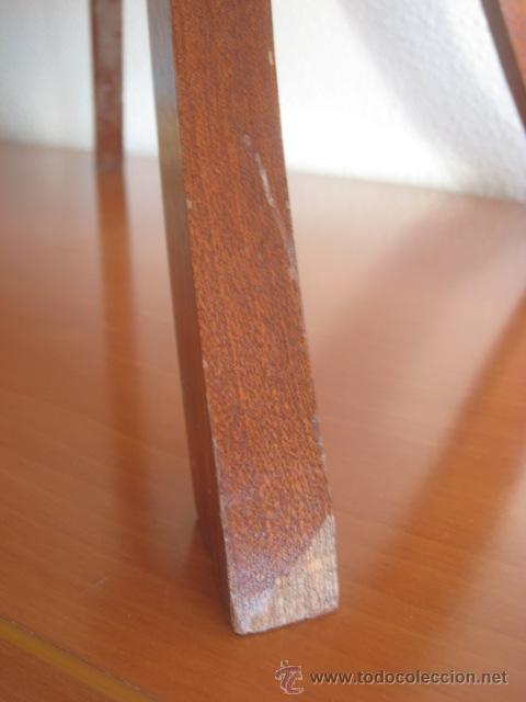 Antig&uuml;edades: Candelabro madera Sapelly 106 cm. - Foto 6