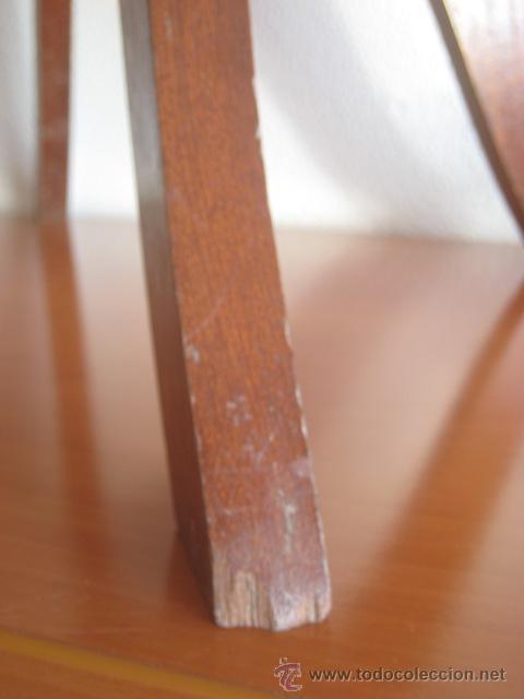 Antig&uuml;edades: Candelabro madera Sapelly 106 cm. - Foto 4