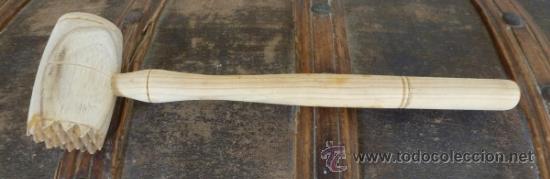 Antig&uuml;edades: UTENSILIO DE COCINA DE MADERA. MAZO. - Foto 1