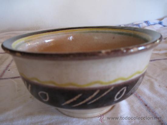 Antiguidades: CUENCO EN CERAMICA VIDRIADA DE EL PUENTE DEL ARZOBISPO ( TO )