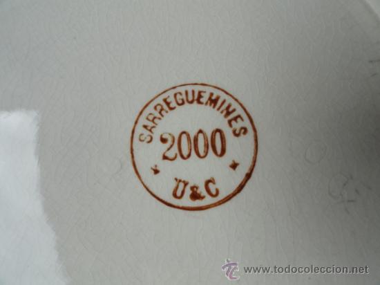 Antig&uuml;edades: BOTE DE PORCELANA DE SARREGUEMINES. - Foto 4