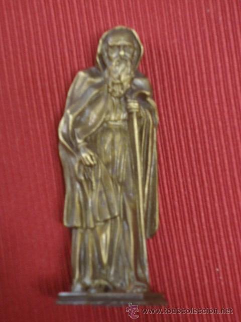 Antig&uuml;edades: Peque&ntilde;o Santo en bronce - Foto 1