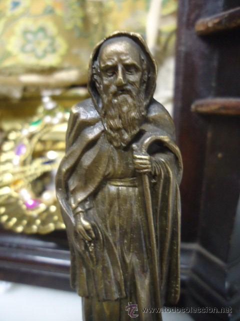 Antig&uuml;edades: Peque&ntilde;o Santo en bronce - Foto 2