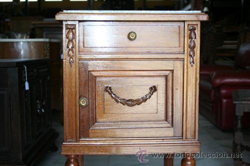 Antig&uuml;edades: MESITA LUIS XVI,ROBLE REF.5286 - Foto 4
