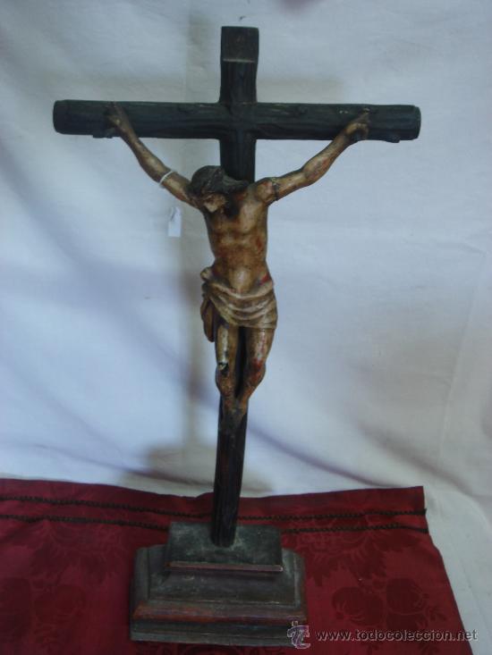Antig&uuml;edades: ANTIGUA TALLA CRISTO CRUCIFICADO - Foto 2