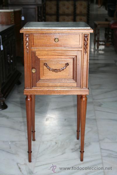 Antig&uuml;edades: MESITA LUIS XVI,ROBLE REF.5286 - Foto 1