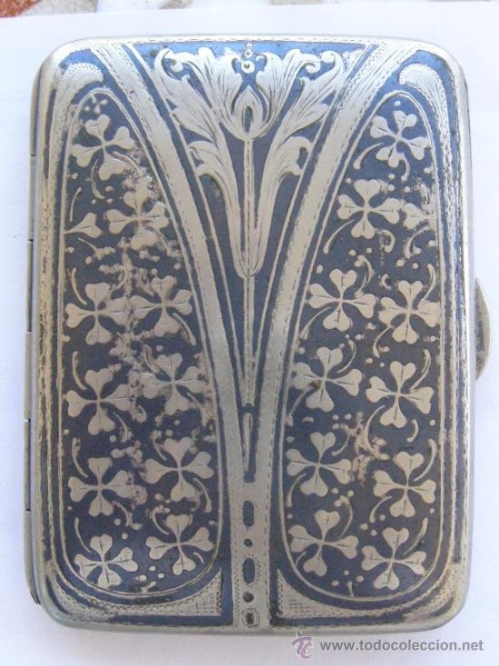 PITILLERAENPLATA.NIELLO.ARTNOUVEAU.AUSTRIA.CIRCA1890.PUNZONADA