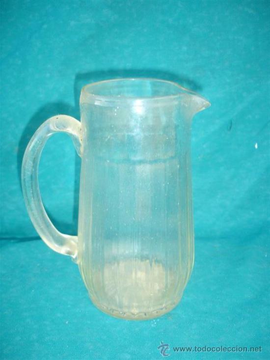 Antig&uuml;edades: jarra de cristal antiguo - Foto 1