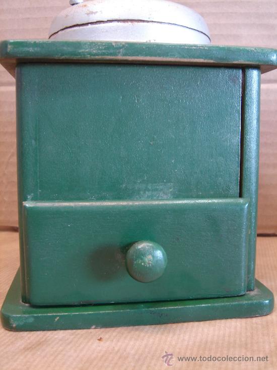 Antig&uuml;edades: ANTIGUO MOLINILLO DE CAFE MADERA - 12X18 CMS - - Foto 2