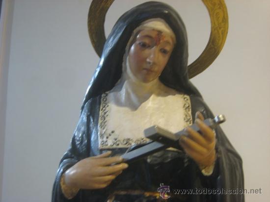 Antig&uuml;edades: Santa Rita de 50 cm. en pasta - Foto 2