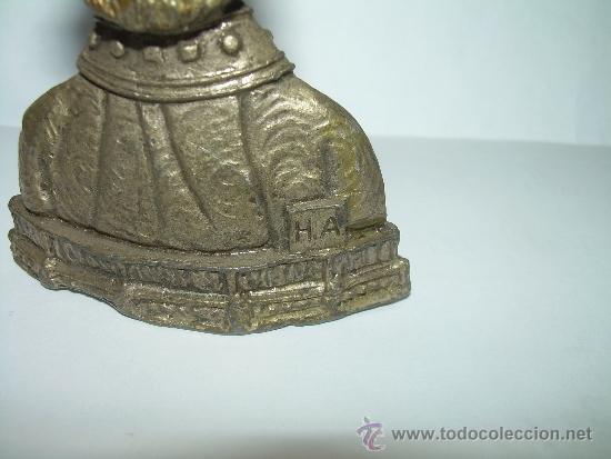 Antig&uuml;edades: ANTIGUO Y PEQUE&Ntilde;O BUSTO POLICROMADO. - Foto 4