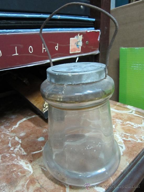 Antig&uuml;edades: Cesta de Cristal Modernista - Foto 1
